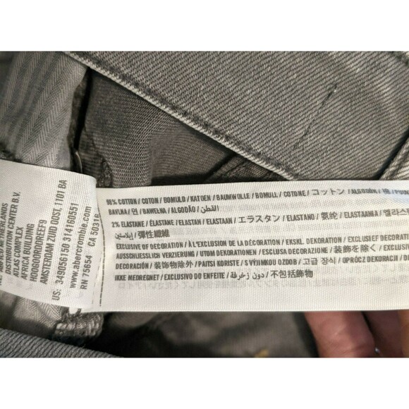 Hollister Jean Shorts  Women's Size 0 / w24  Gray Denim Cut-Off High Rise Shorts - Picture 6 of 7